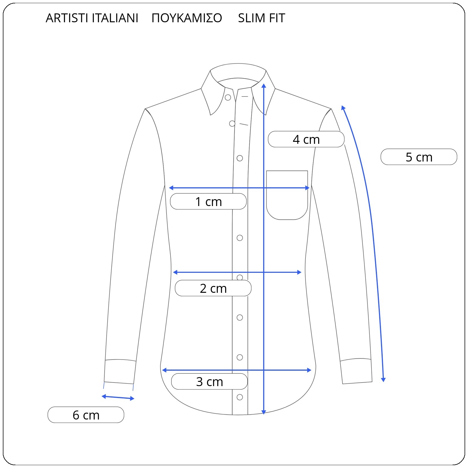 Ανδρικό Πουκάμισο Σχεδιαστό Slim Fit ARTISTI ITALIANI (28300/SL)