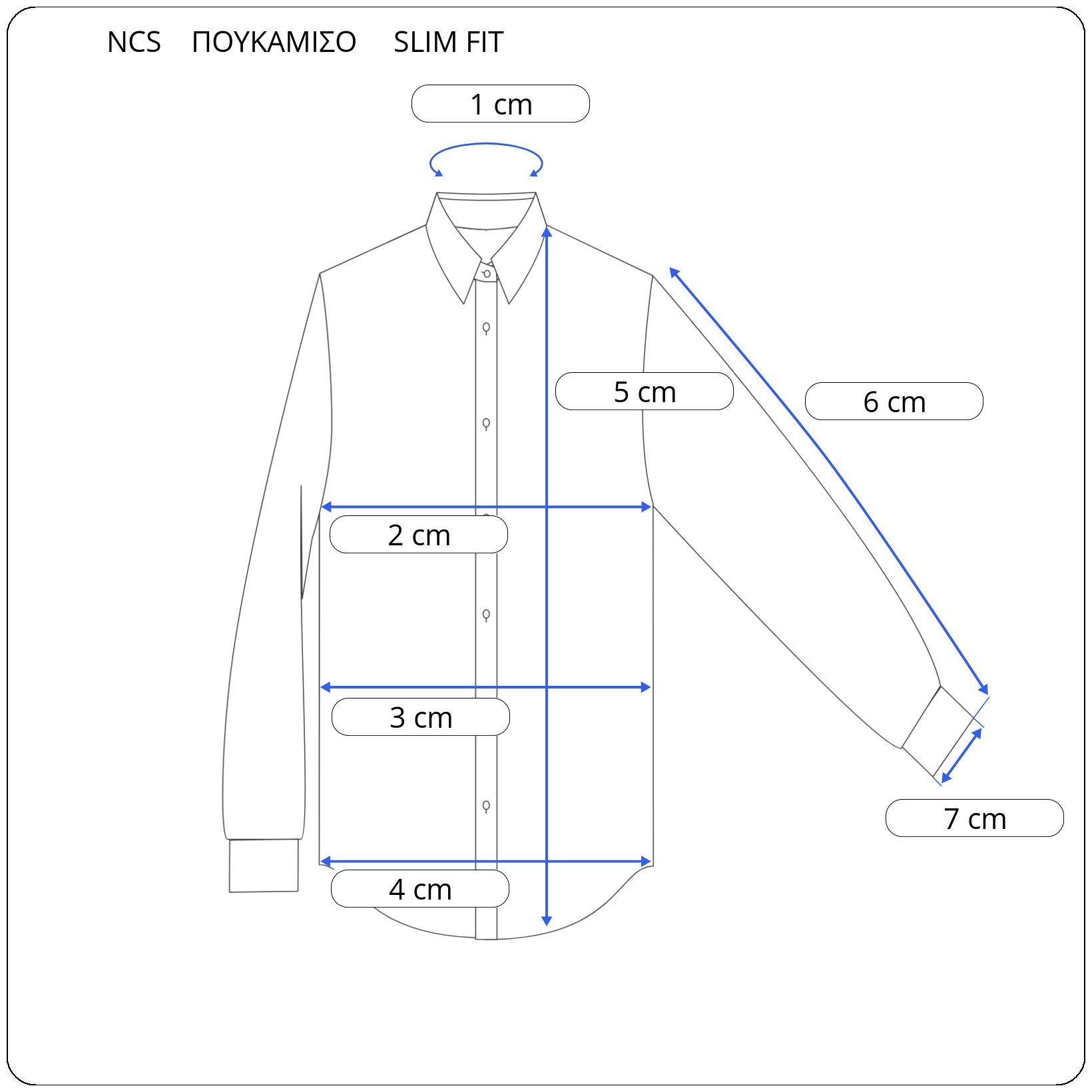 Ανδρικό Πουκάμισο Σχεδιαστό Slim Fit NCS (N220-0111)