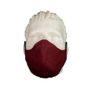Μπορντό Υφασμάτινη Προστατευτική Μάσκα PM18