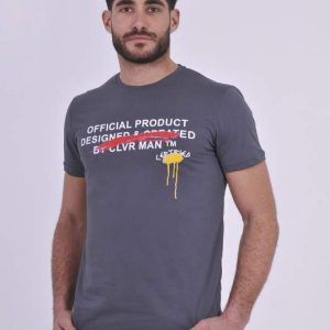 Ανδρική T-shirt Clever CT-21260 Ανθρακί