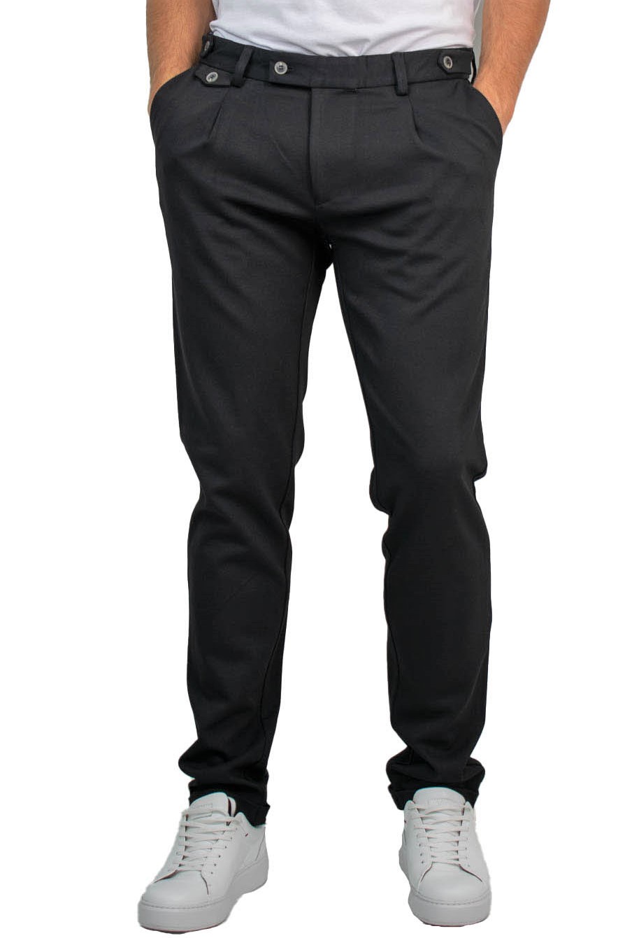 Ανδρικό Παντελόνι Με Πιέτα ARTISTI ITALIANI (22305/S) Μαύρο