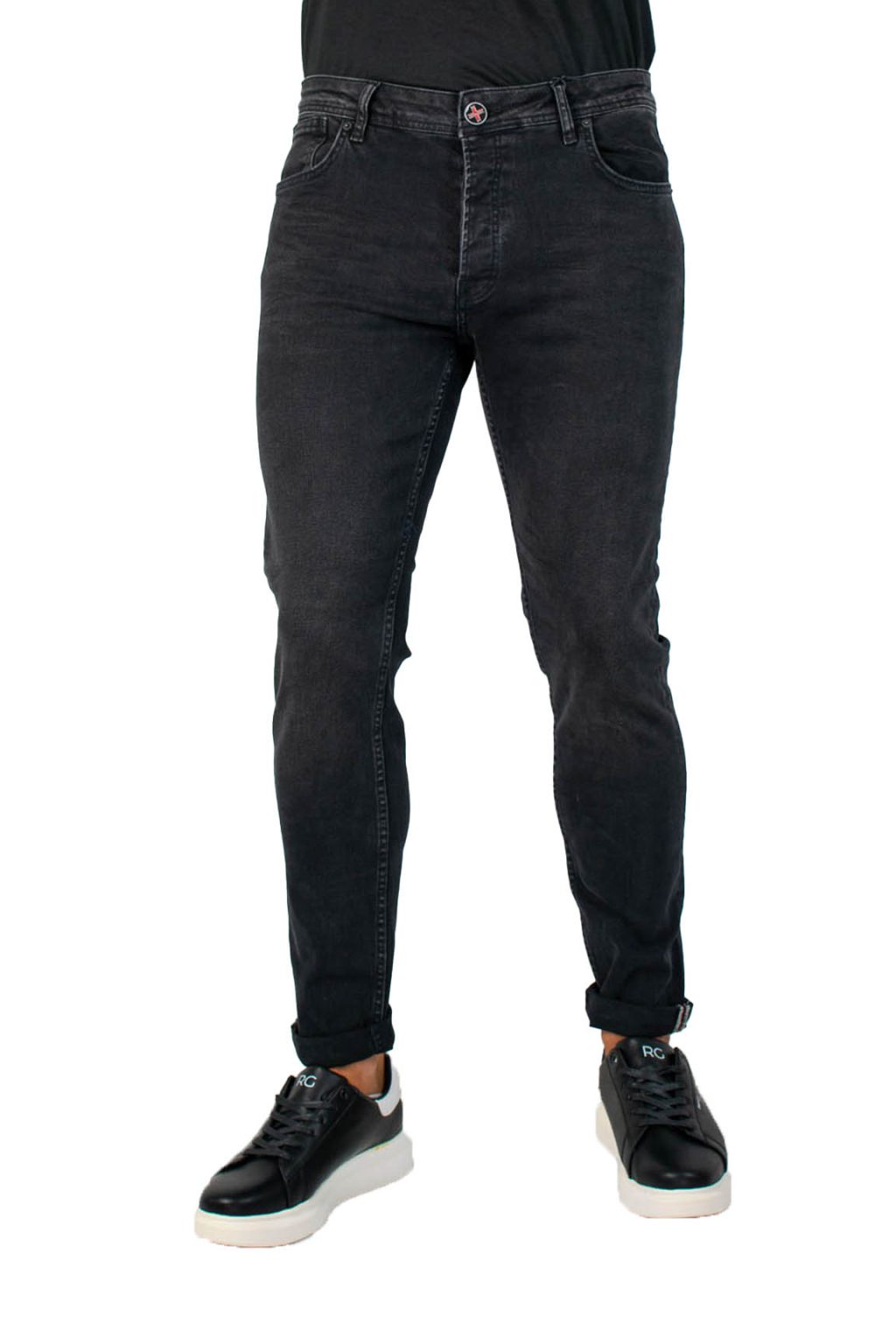 Ανδρικό Jeans Μαύρο Damaged (US40)