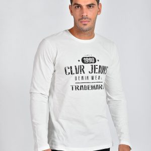 Ανδρικό T-shirt Με Στάμπα Clever (CF-21120) Λευκό