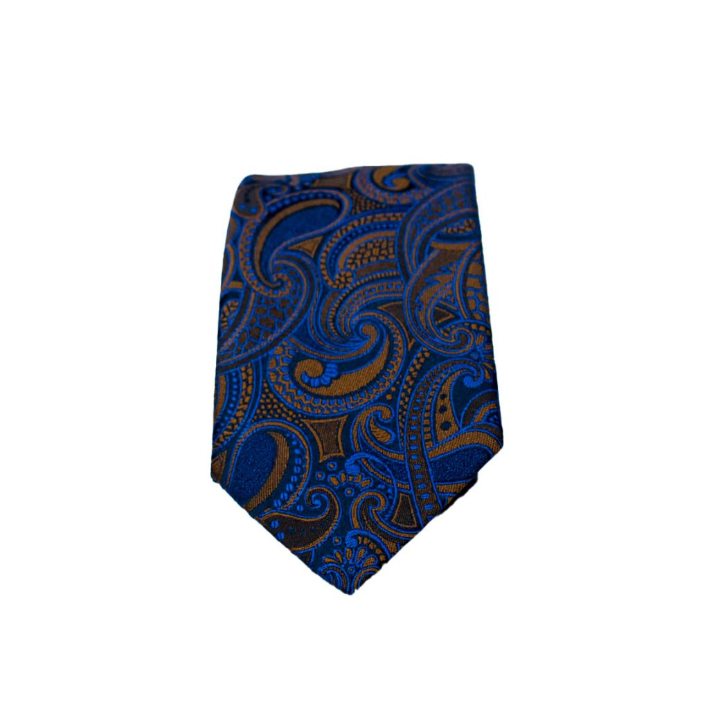 Ανδρική Γραβάτα Με Μαντήλι 6 εκ. NINO VENTURI (P167/SET) Μπλε