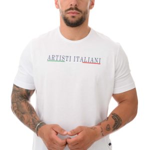 Ανδρικό T-shirt Με Στάμπα ARTISTI ITALIANI (19226) Λευκό