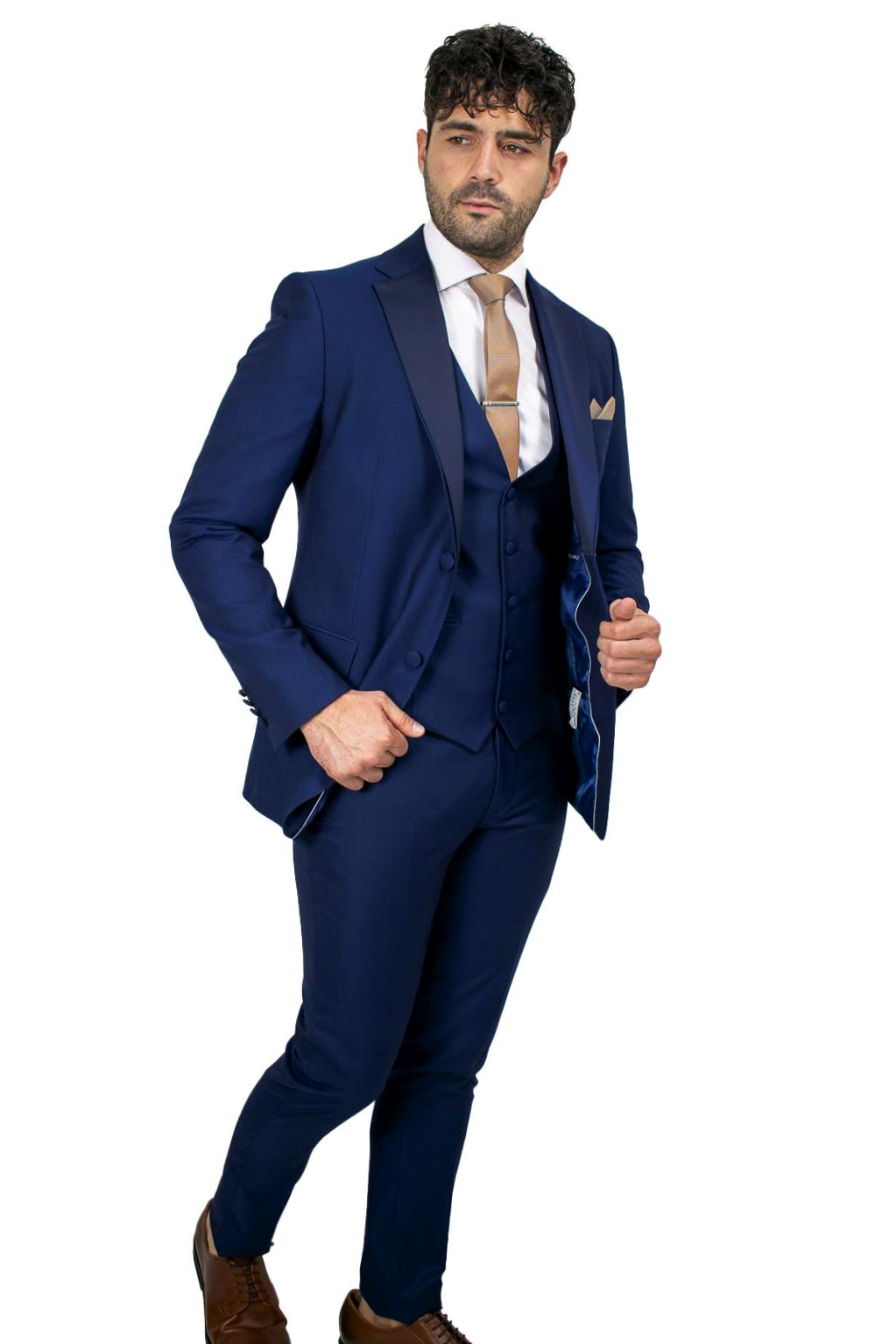 Ανδρικό Κοστούμι Με Γιλέκο Γαμπριάτικο ITALIAN JOB (811602/02W/V) Ραφ